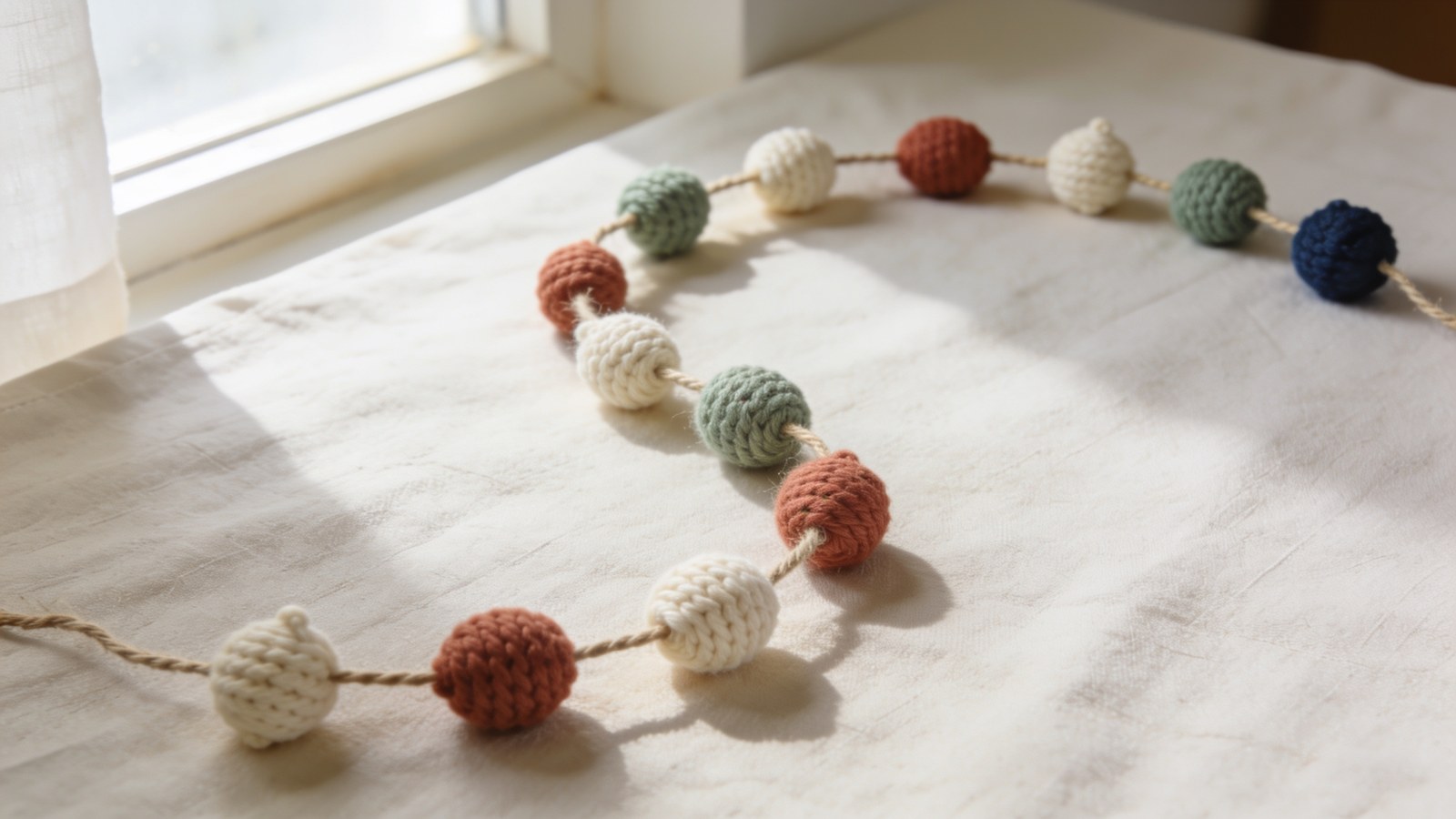 12 Crochet Christmas Garland Ideas for Mantels and Stairs
