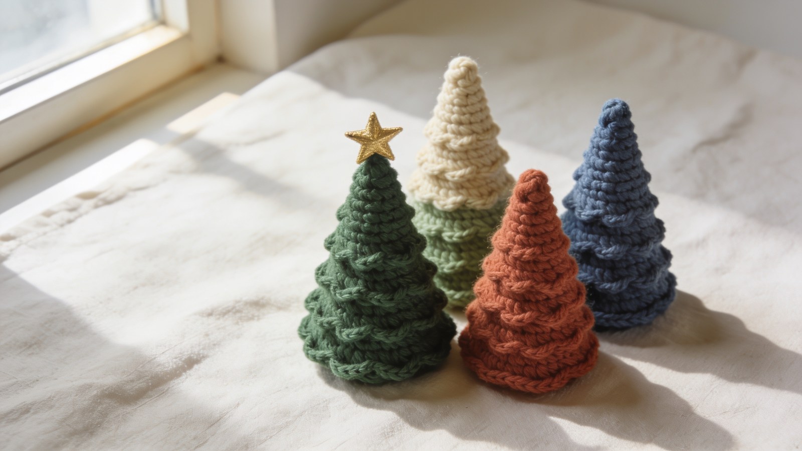 14 Crochet Christmas Tree Patterns, Mini to Mantel