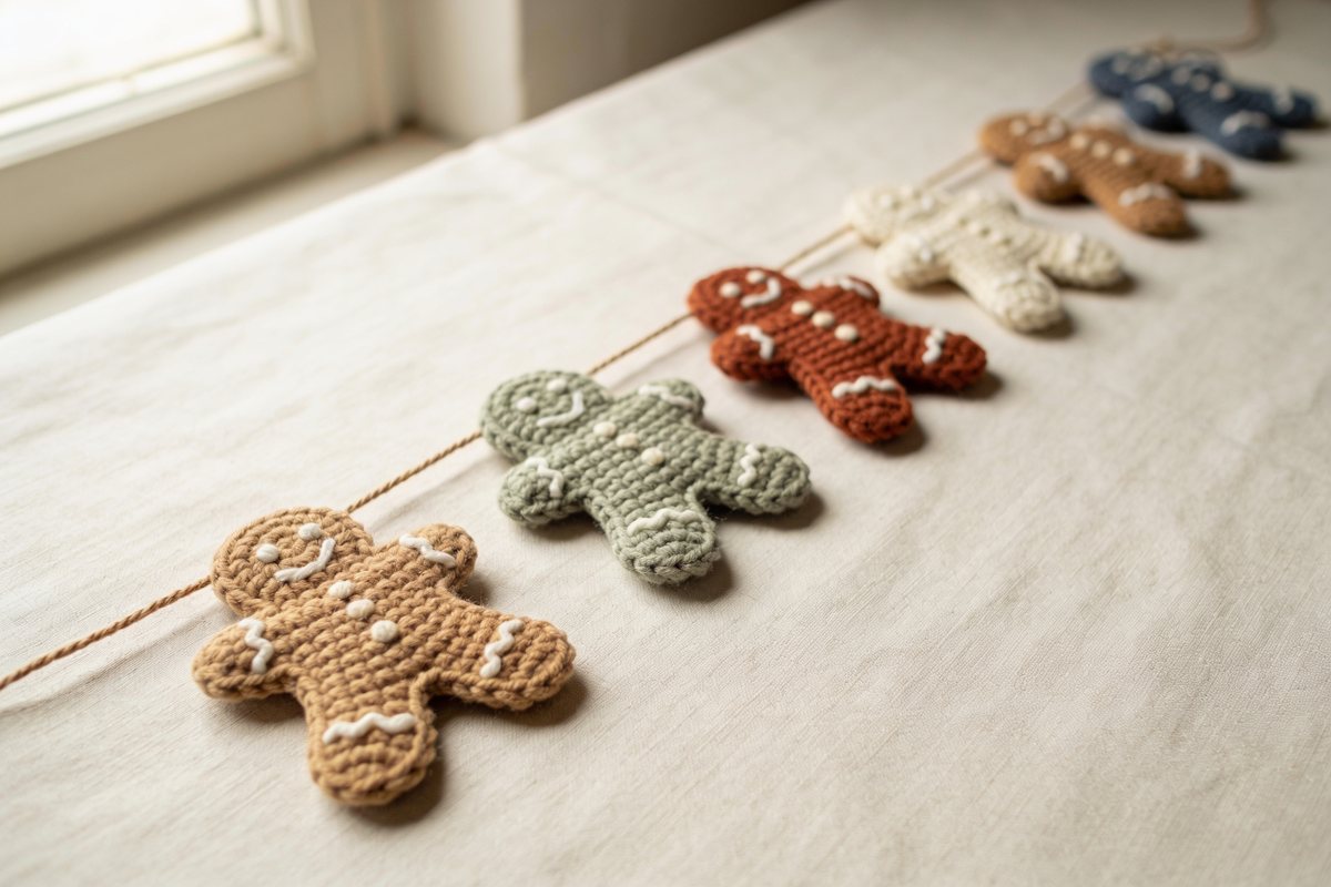 Gingerbread man garland