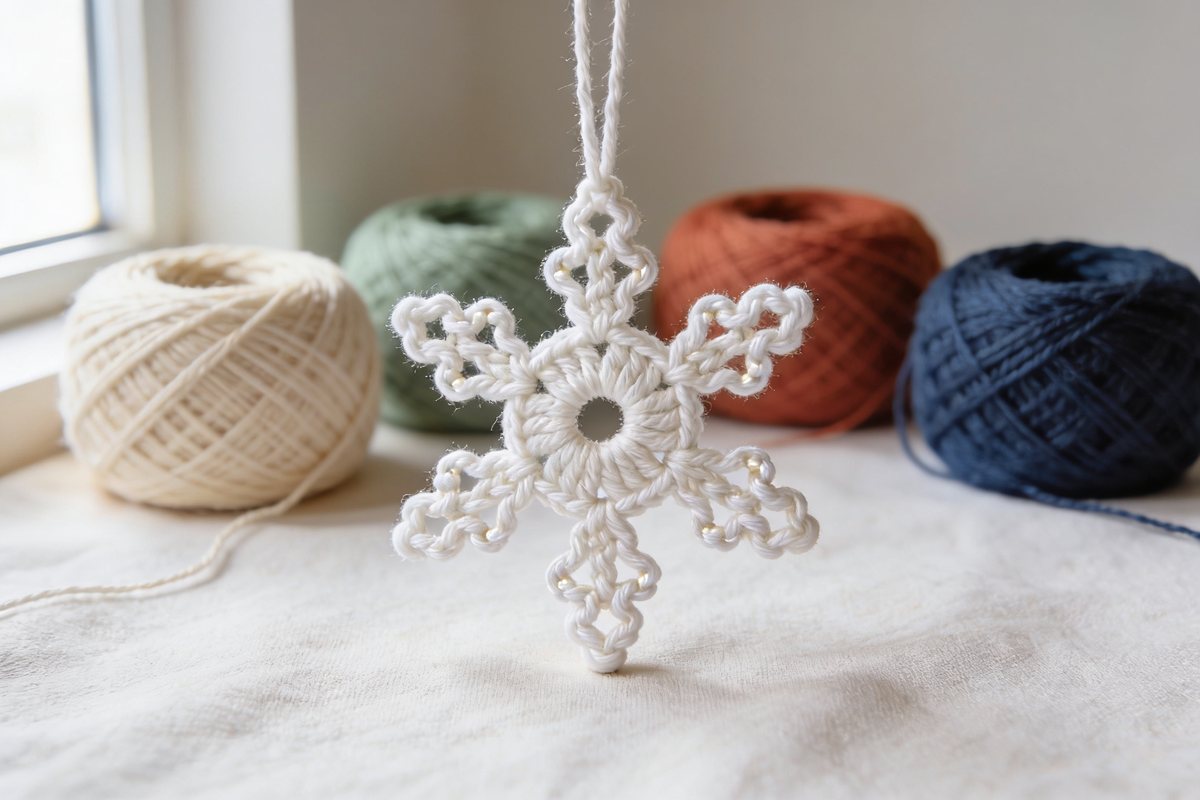 Classic six-point snowflake