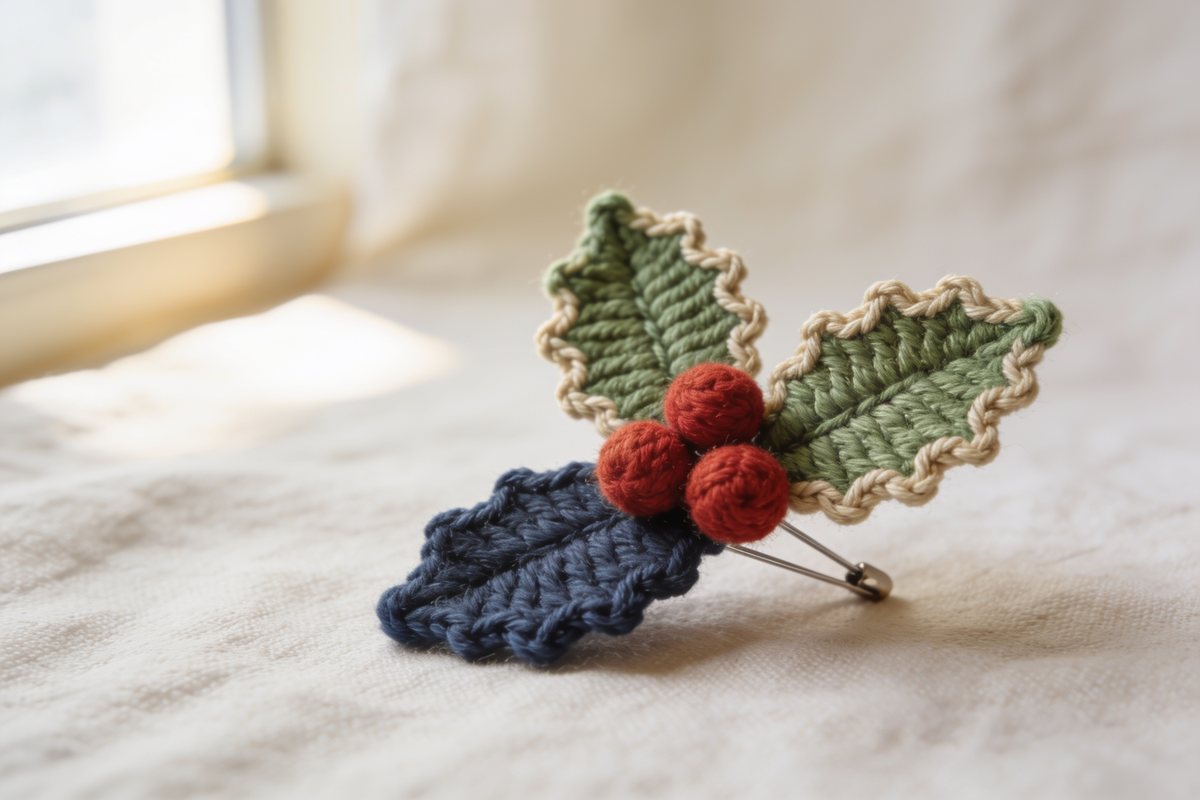 Holly leaf and berries