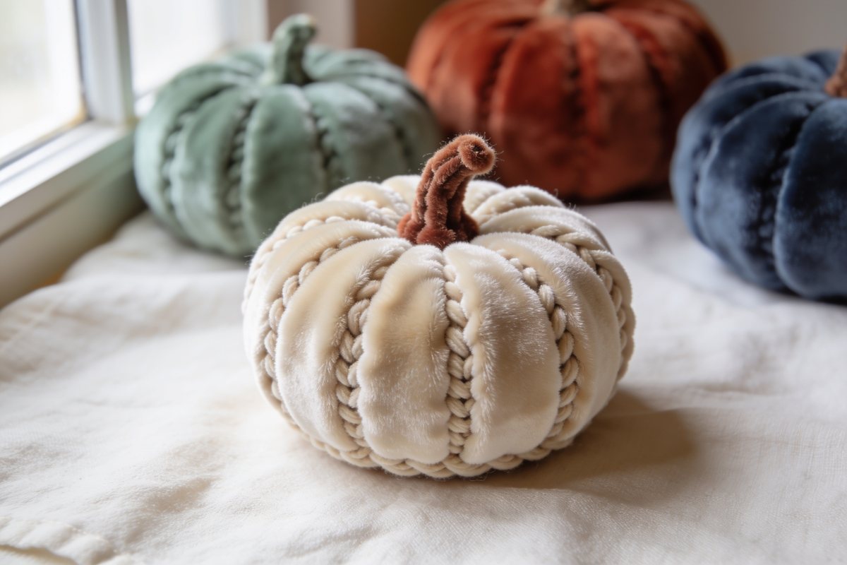 Velvet yarn pumpkin
