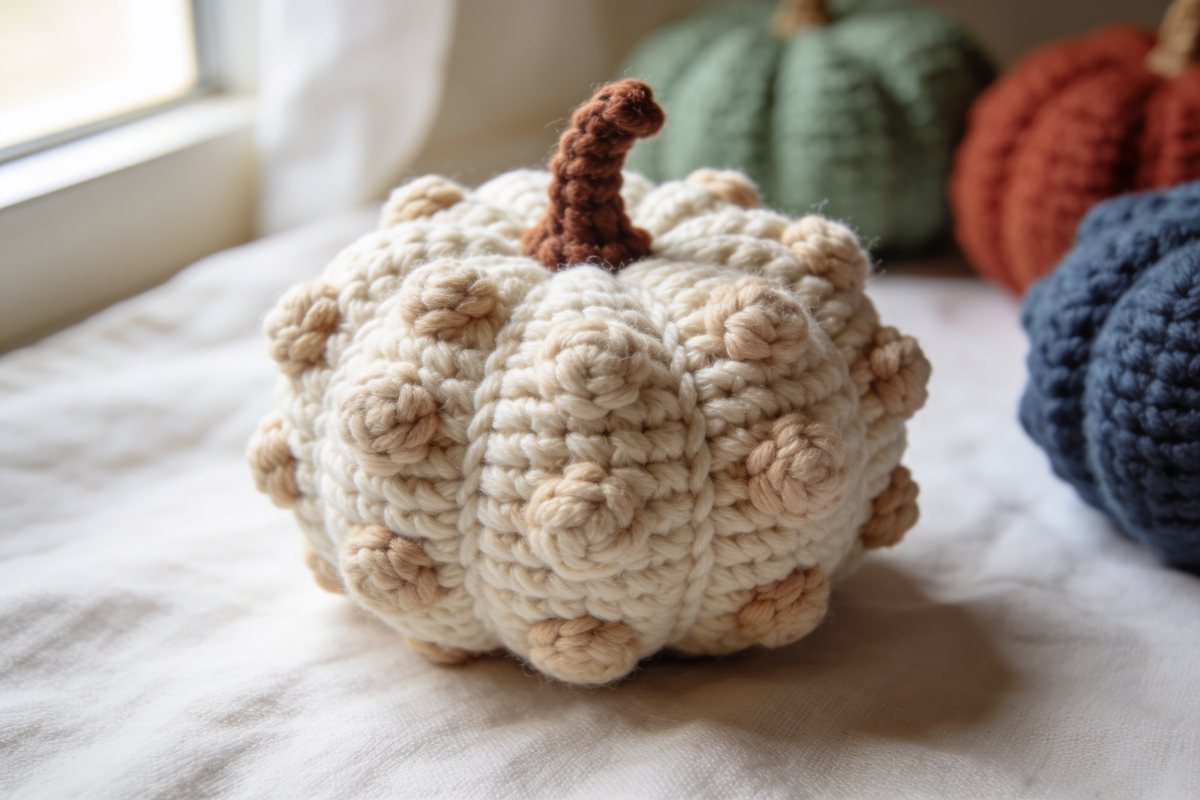 Textured bobble pumpkin