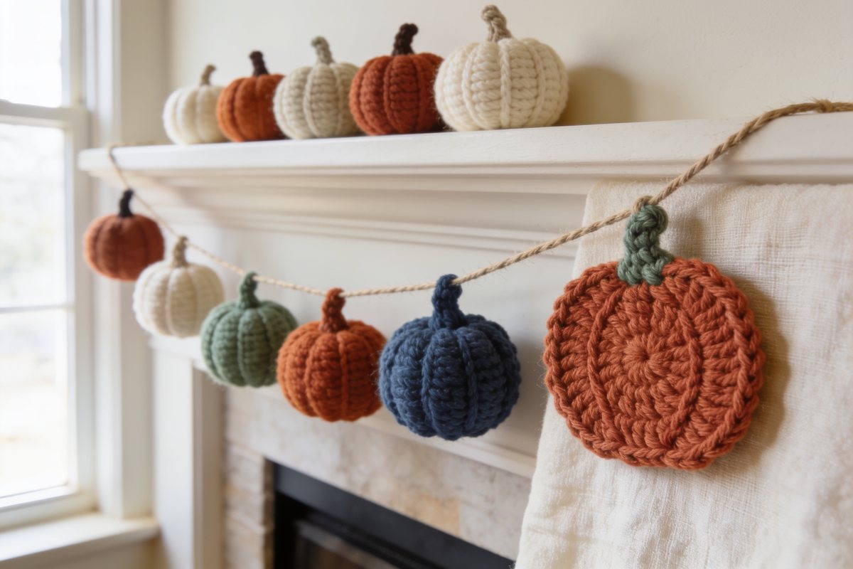 Pumpkin garland