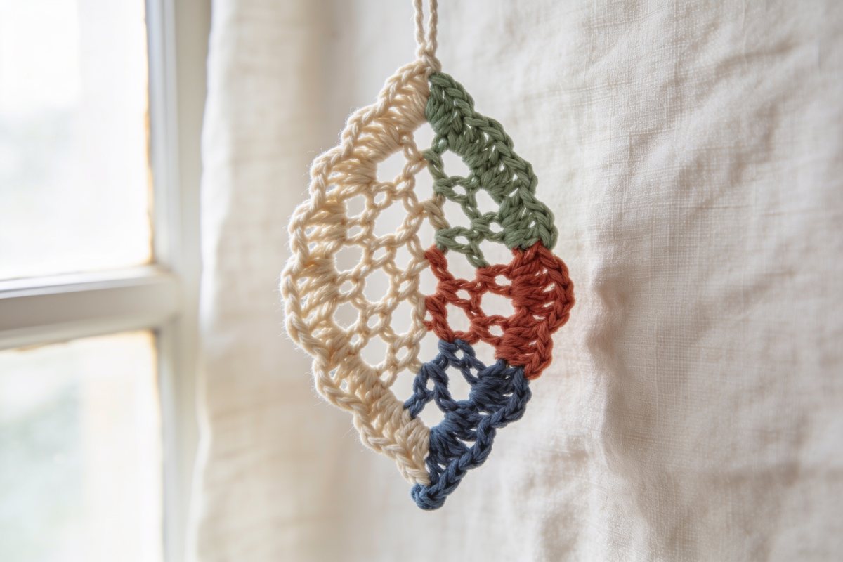 Openwork mesh flake