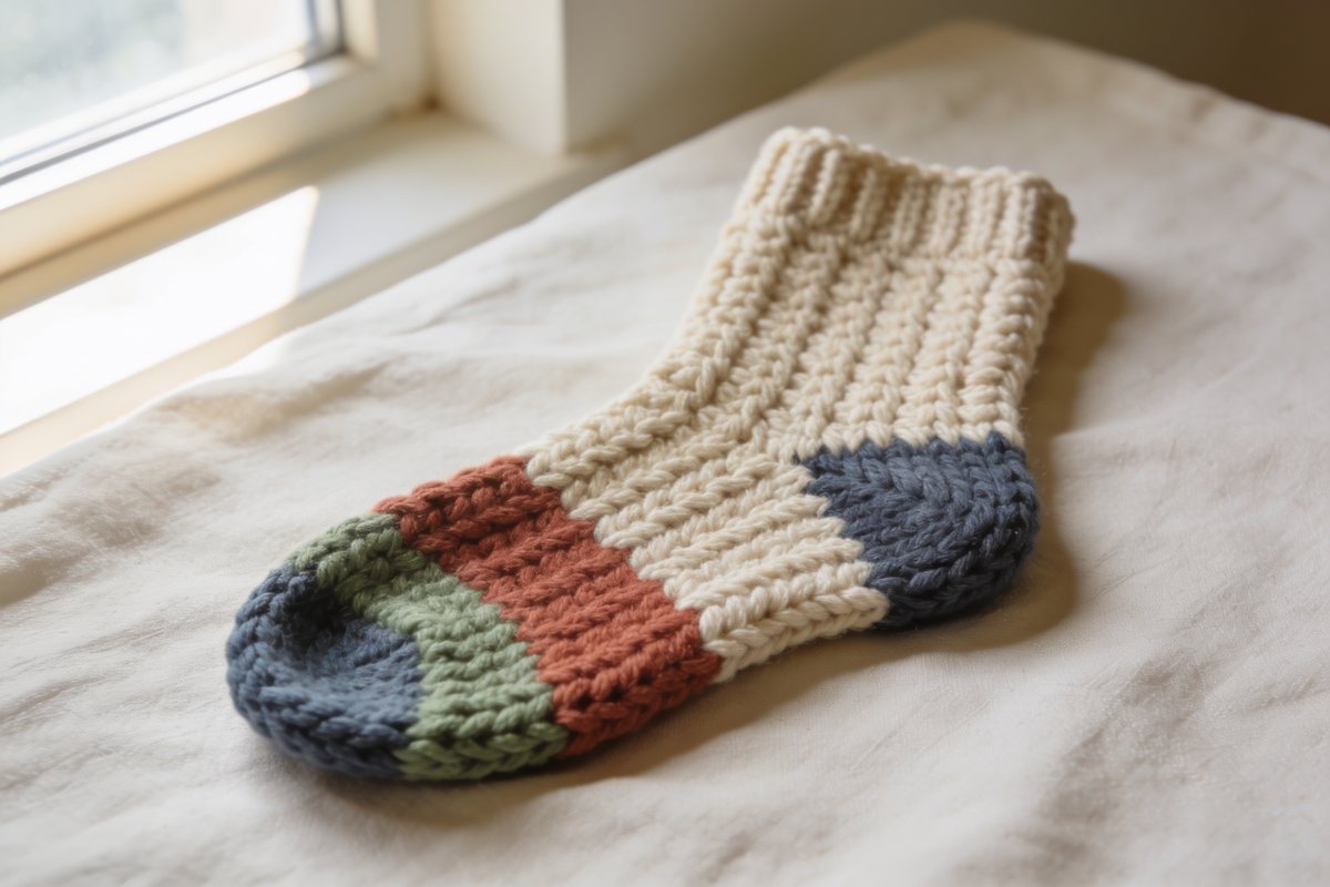 Toe-up stocking