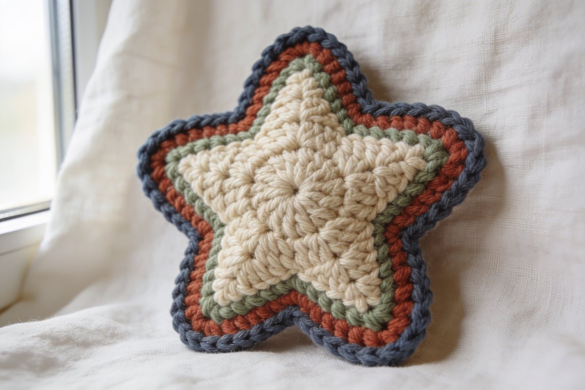 Star, flat with a border