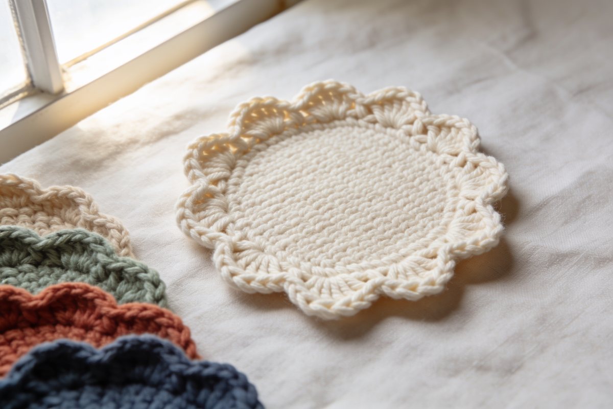Classic scalloped cream