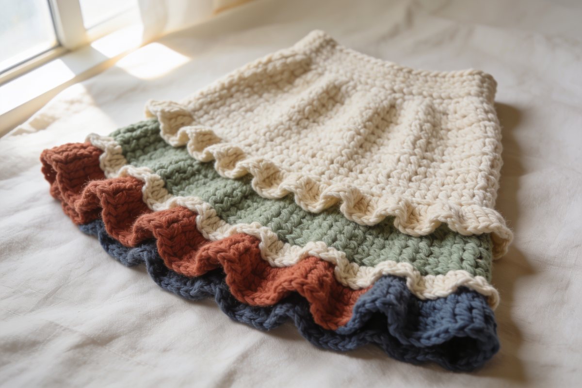 Ruffle-edge skirt