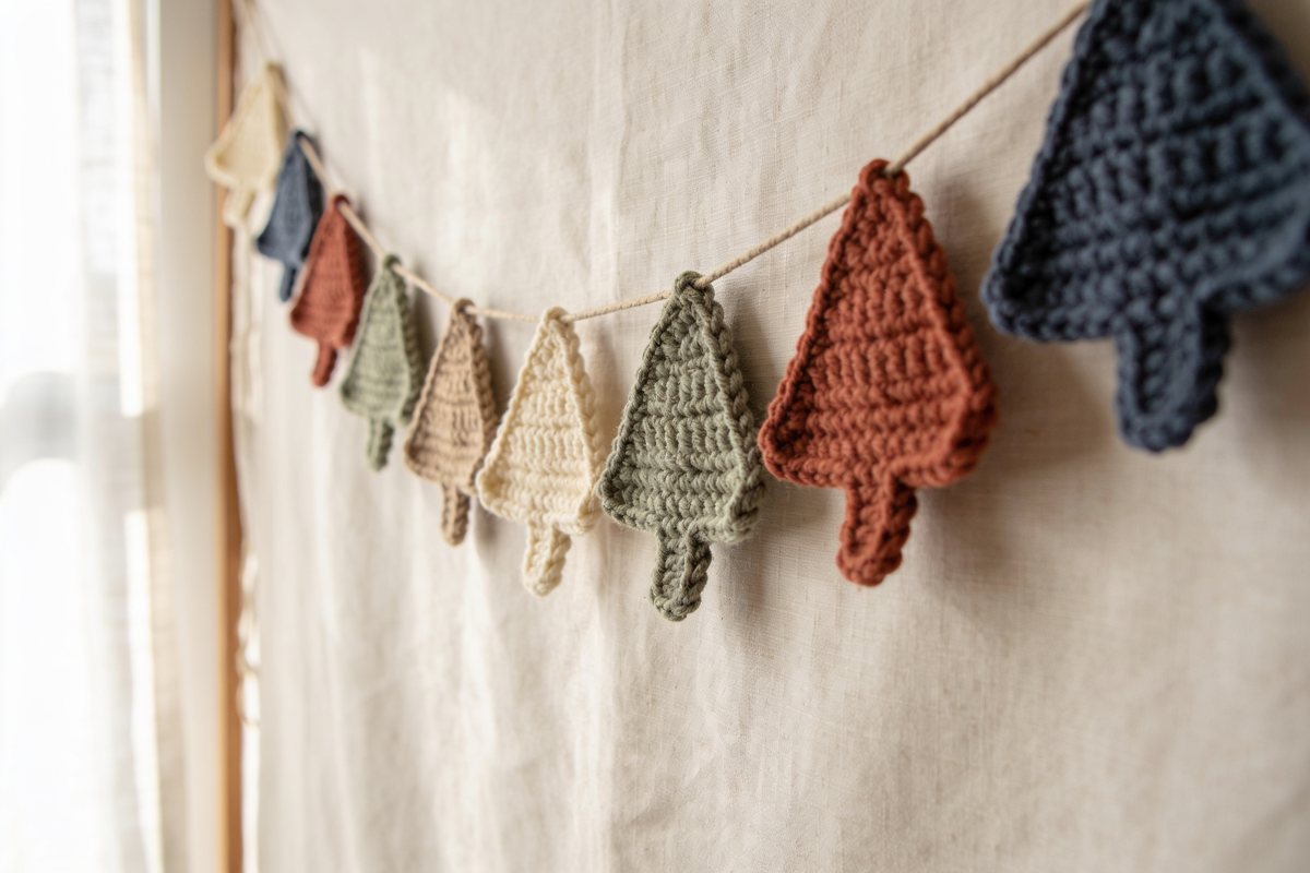 Flat tree garland